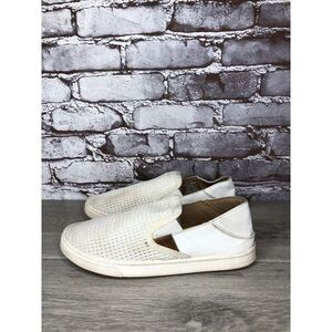 Olukai Shoes Pehuea Slip On Comfort White Textile Sneakers Women Sz 7M US/37EU